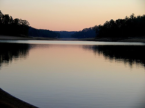 sunset mountain lake water georgia emerson redtop cartersville allatoona