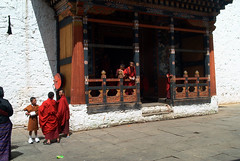 Monks at Paro dzong