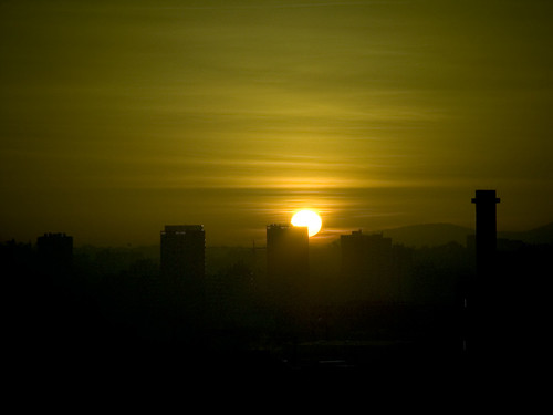 sun france sunrise buildings soleil marseille towers tours lever cheminée bâtiments