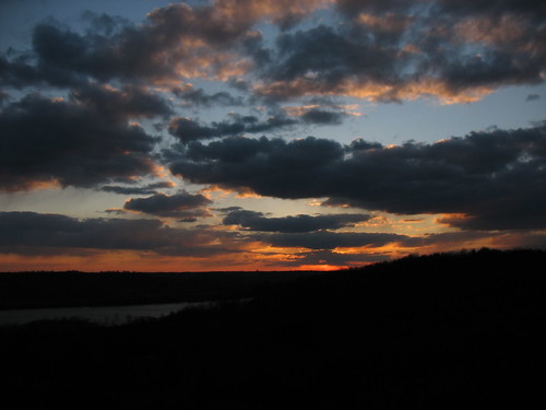 sunset ohioriver woodlandmoundpark