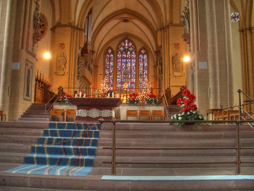 cathedral dom paderborn hdr sanctuary chorraum