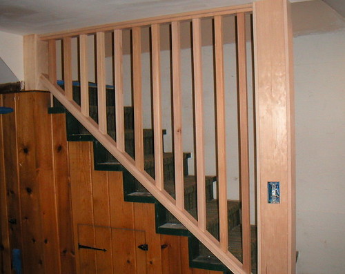 New Guard Rail for Basement Stairs | Flickr - Photo Sharing!