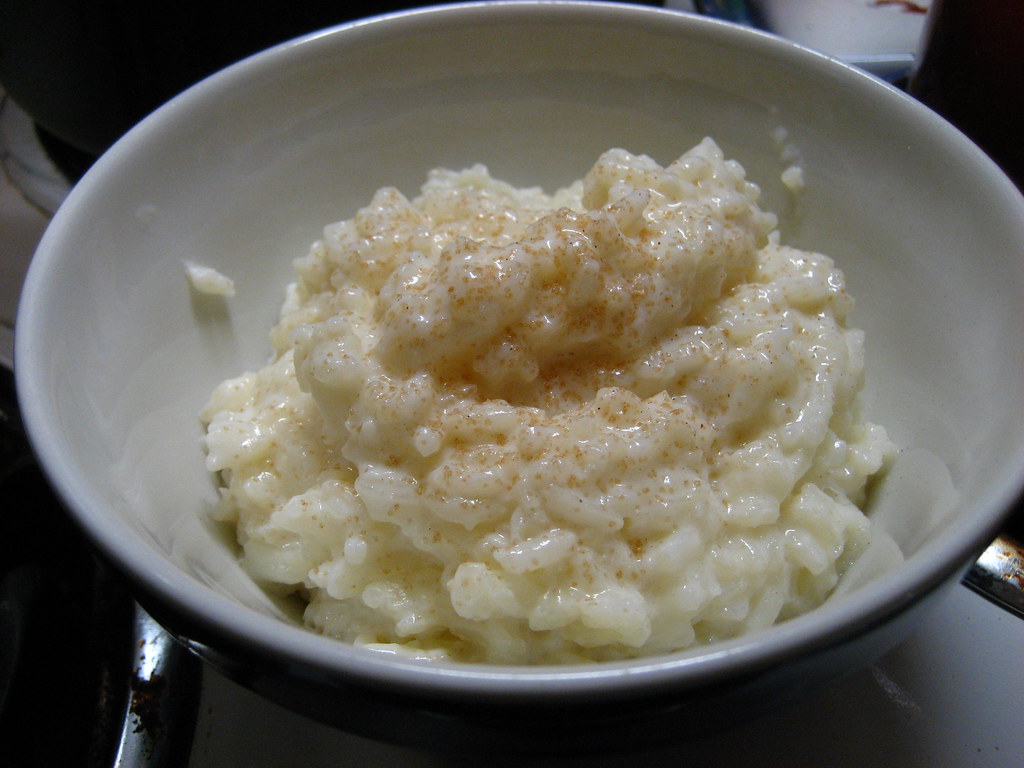 Rice pudding: the finished product
