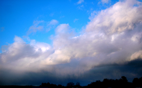 blue sunset sky cloud landscape 2006