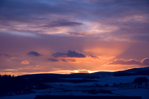sunset snow night d50 scotland nikon aberdeenshire balloch alford cairnballoch