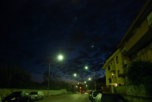 street light red sky italy building night sunrise dark trafficlight nikon sicily palermo sicilia partanna d80