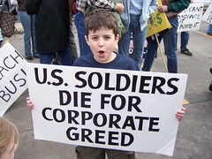Soldiers die for corporate greed