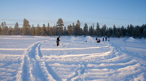 snow sweden lapland exodus