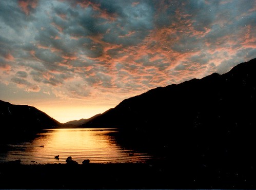 Lake Crescent sunset