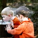 ian and nick taking turns at the drinking fountain    MG 2023