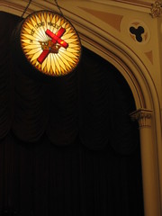 Grand Lodge of Philadelphia, Gothic Hall Flaming Cross