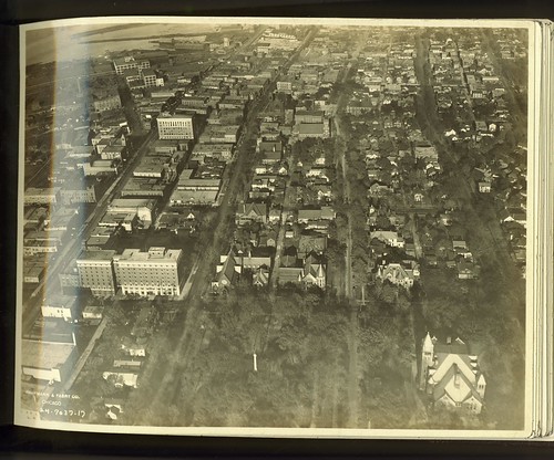 1920s downtown michigan aerial muskegon occidentalhotel hackleypark