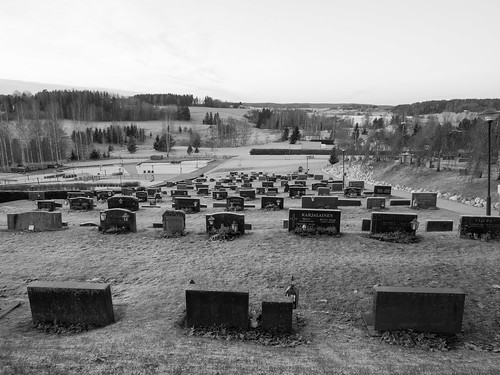cemetery salo halikko finland suomi landscape monochrome blackandwhite