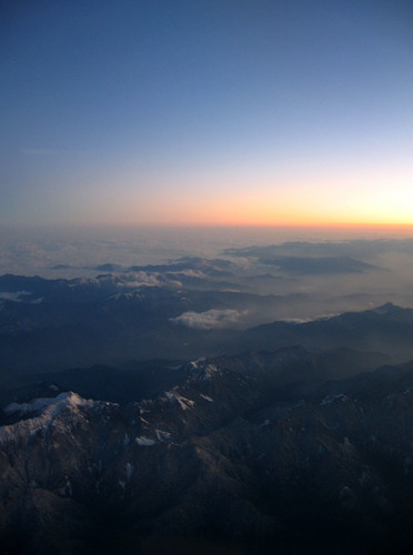 sunset mountains clouds taiwan aerialphoto