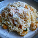 Microwave butternut squash risotto