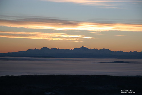winter alaska sunrise