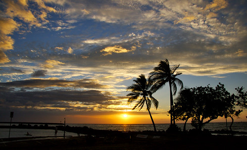 sunset clouds hawaii harbor explore palmtrees specnature kawaihae