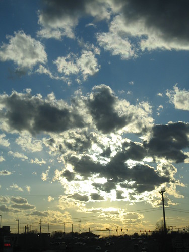 road sunset clouds stoplight christiansburg