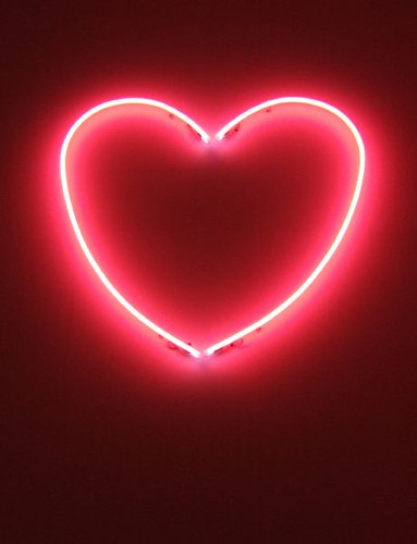 neon pink heart | Flickr - Photo Sharing!