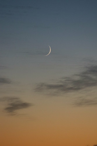 sunrise crescent moon timaru south canterbury new zealand
