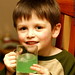 nick and his green lemonade for not st. patricks day    MG 1726