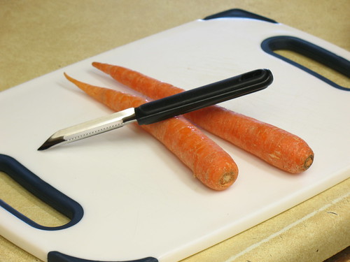 Peel the carrots