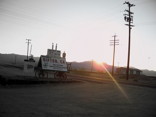 california railroad sunset desert mojave nipton