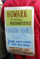 Beware of military recruiters