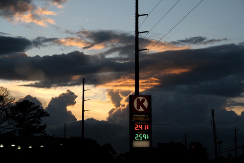 sunset sky clouds gasoline circlek majesty