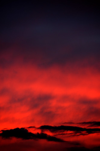 sunset red sky clouds nikond70s phuzzy396