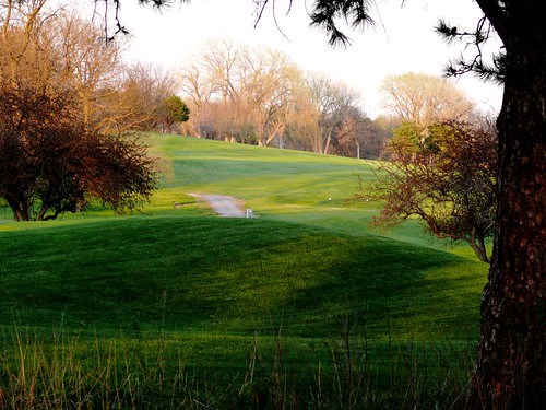 park sunset shadow golf lumix nebraska panasonic golfcourse lincoln lincolnnebraska fz50 pioneerspark dmcfz50