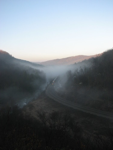railroad fog train geotagged pennsylvania valley geo:lat=39832268 geo:lon=78815403