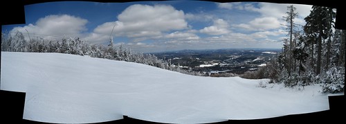 sky panorama snow clouds vermont skiing chief ludlow trail vista okemo