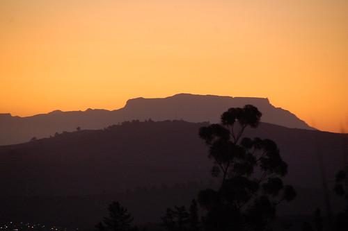 sunset southafrica january stellenbosch tablemountain wal 2007 westerncape thehydro jan2007 20jan2007