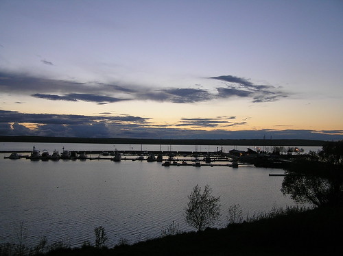 sunset wisconsin docks ashland lakesuperior chequamegonbay