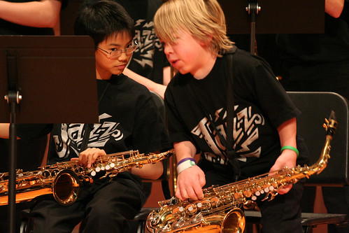 school music minnesota concert expression band jazz saxaphone area morris schools february ensemble facial 2007