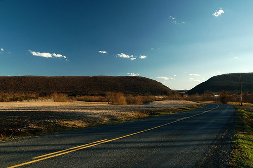 road mountain rural landscape pennsylvania country gap dornsife