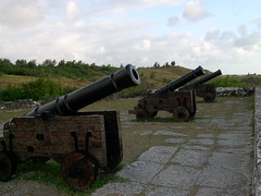 Fort Nuestra de la Soledad cannons closeup