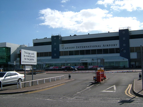 Approach to Cardiff Airport