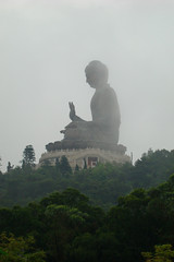 Buddha in the fog
