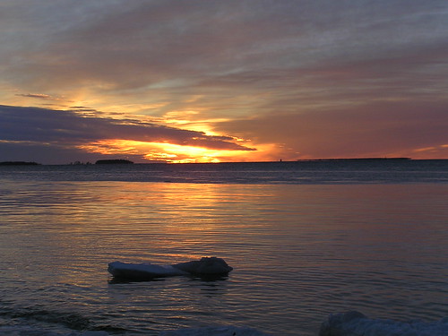 sunset ice 2004 water is december vatten archipelago solnedgång skärgård luleå norrbotten northsweden kälkholmen olympuscamedia760uz