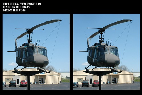 3d illinois bell dixon pole huey helicopter stereo parallel vfw throughthewindow uh1 onapole