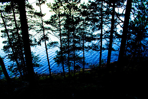 blue lake tree water canon eos evening europe sweden may canoneos350d eos350d dalarna lightroom may15th avesta oneyearonflickr vicorsvensson