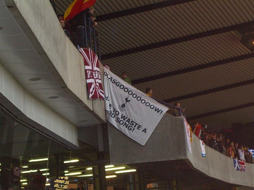 Spurs fan banner - UEFA Cup Final 2007 - Hampden Park, Glasgow