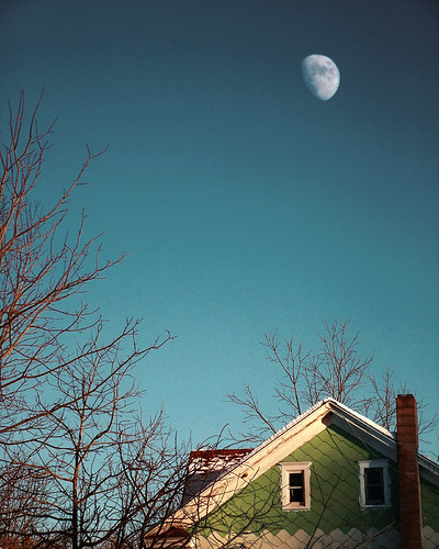 roof sky moon house rebuck pennsylvania manipulation