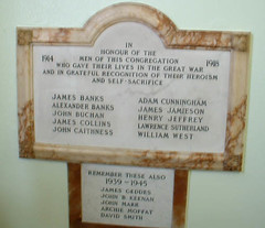 So Leith Baptist Church WW memorial