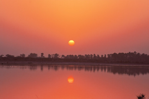 pakistan sun reflection water sunrise dawn pakistani rise ahmed sind sindh muhammad mehrabpur