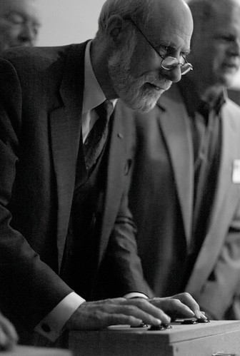 Vint Cerf playing Spacewar on PDP-1