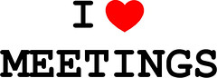 "I ♥ Meetings" slogan