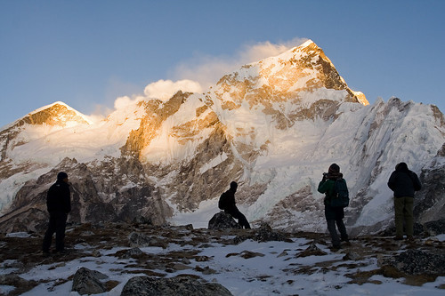 nepal sunset mountain mountains canon 350d xt kathmandu shep everest himalayas 1740 nuptse facebook gorak